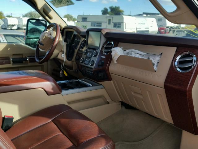 1FT8W3BT1DEB75747 - 2013 FORD F350 SUPER BROWN photo 5