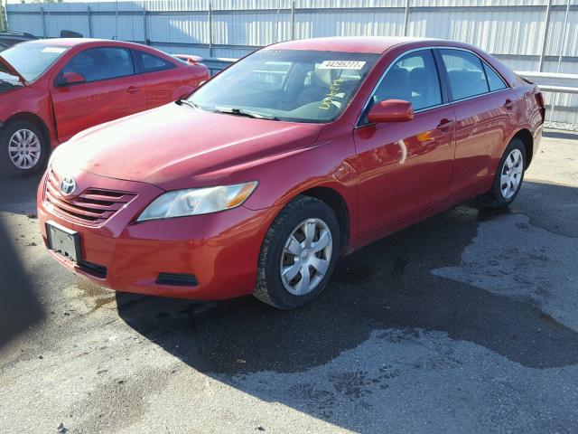 4T1BE46K38U229167 - 2008 TOYOTA CAMRY CE RED photo 2