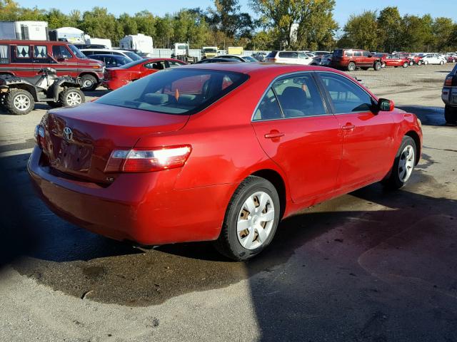 4T1BE46K38U229167 - 2008 TOYOTA CAMRY CE RED photo 4
