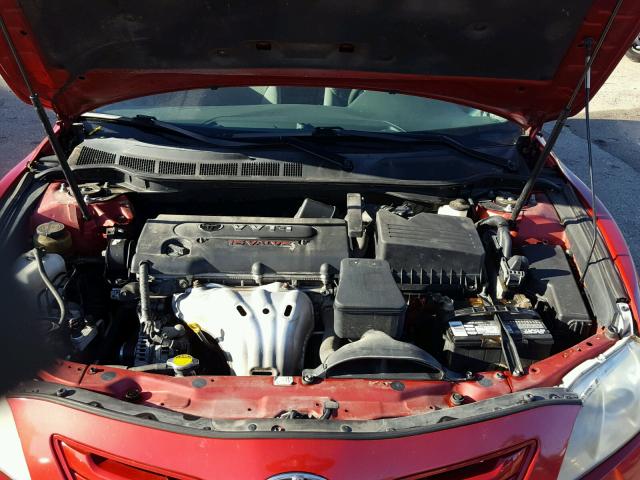 4T1BE46K38U229167 - 2008 TOYOTA CAMRY CE RED photo 7