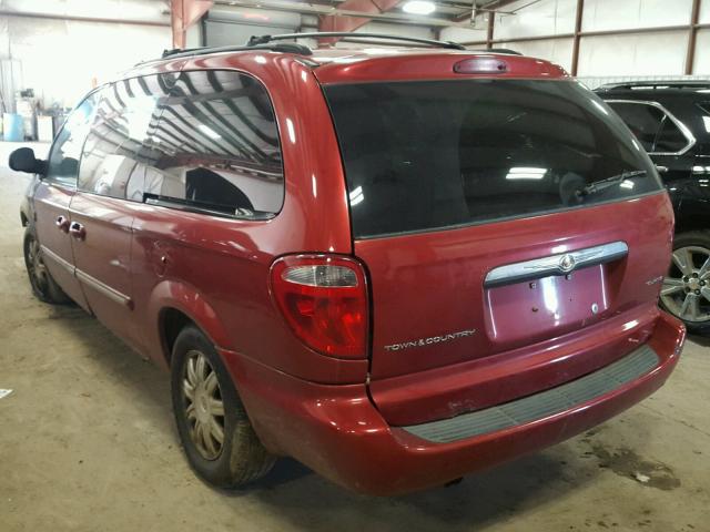 2A4GP54L77R141010 - 2007 CHRYSLER TOWN & COU MAROON photo 3