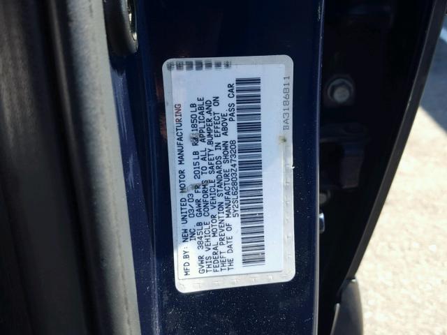 5Y2SL62803Z473208 - 2003 PONTIAC VIBE BLUE photo 10