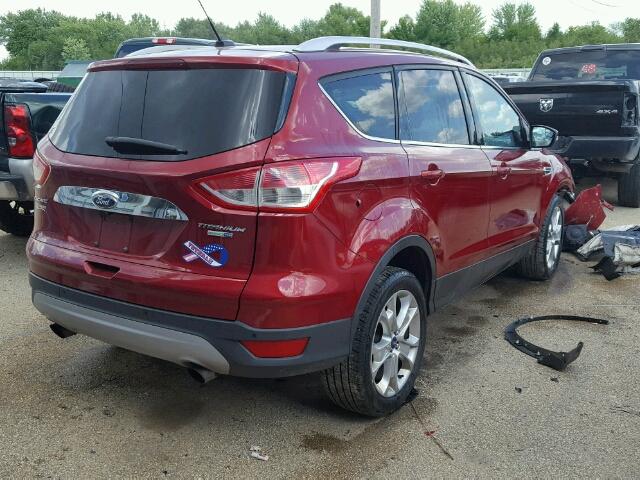 1FMCU9JX9EUE08560 - 2014 FORD ESCAPE TIT RED photo 4
