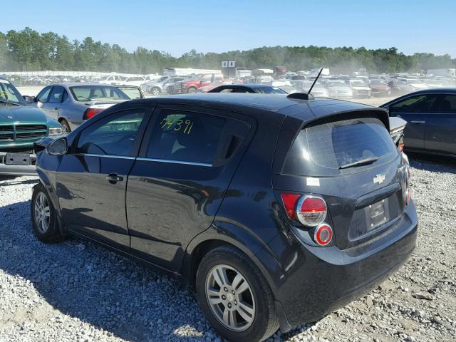 1G1JC6SH5F4137608 - 2015 CHEVROLET SONIC LT BLACK photo 3