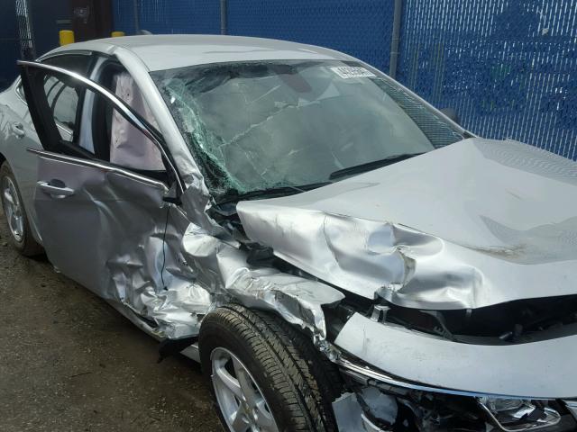 1G1ZB5ST6JF112668 - 2018 CHEVROLET MALIBU LS SILVER photo 9