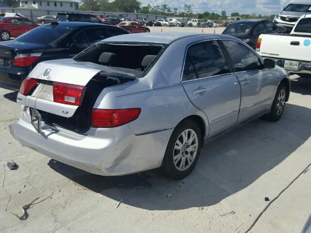 1HGCM56415A053978 - 2005 HONDA ACCORD LX SILVER photo 4