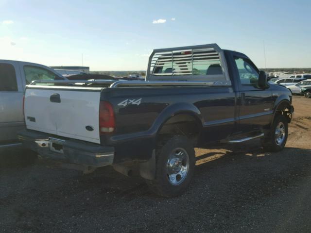 1FTWF31P55EC11842 - 2005 FORD F350 SRW S BLUE photo 4