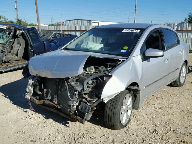 3N1AB6AP1AL644403 - 2010 NISSAN SENTRA SILVER photo 2