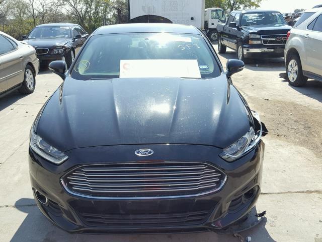 1FA6P0H71E5358408 - 2014 FORD FUSION SE BLACK photo 9