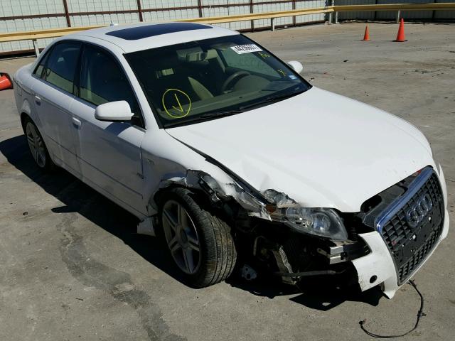 WAUAF78E48A061561 - 2008 AUDI A4 2.0T WHITE photo 1