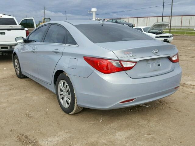 5NPEB4AC5BH279743 - 2011 HYUNDAI SONATA GLS GRAY photo 3