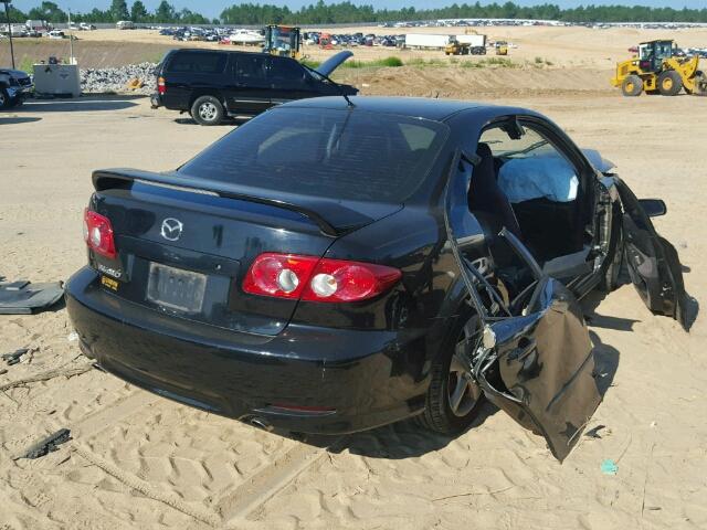 1YVFP80C345N19299 - 2004 MAZDA 6 BLACK photo 4