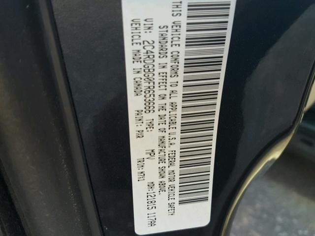 2C4RDGBG0FR653666 - 2015 DODGE GRAND CARA BLACK photo 10