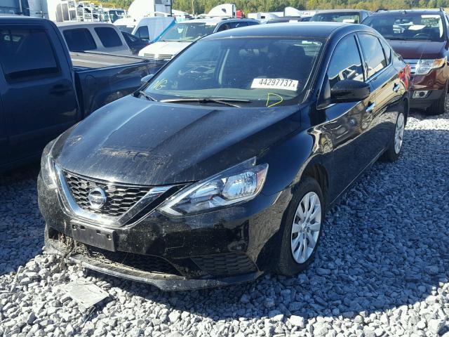 3N1AB7APXGY333327 - 2016 NISSAN SENTRA S BLACK photo 2