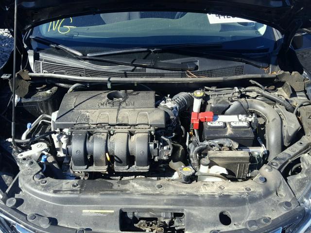 3N1AB7APXGY333327 - 2016 NISSAN SENTRA S BLACK photo 7