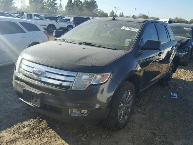 2FMDK38C87BB40331 - 2007 FORD EDGE SEL BLACK photo 2