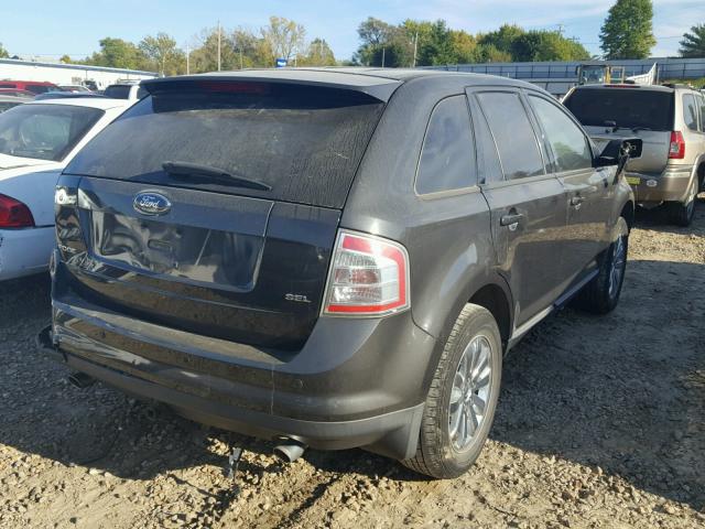 2FMDK38C87BB40331 - 2007 FORD EDGE SEL BLACK photo 4