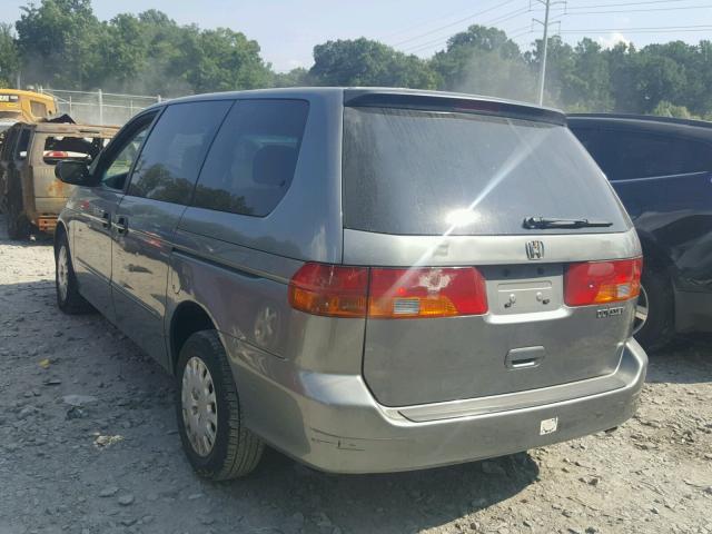 2HKRL18542H571484 - 2002 HONDA ODYSSEY LX GRAY photo 3