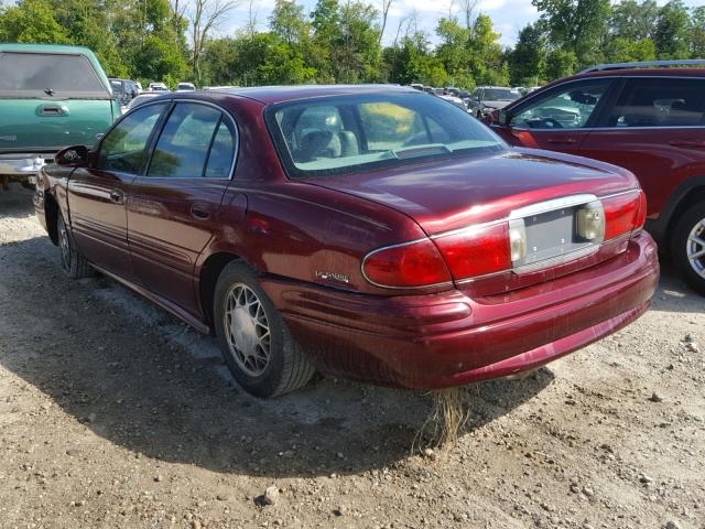 1G4HP54K11U255107 - 2001 BUICK LESABRE CU MAROON photo 3