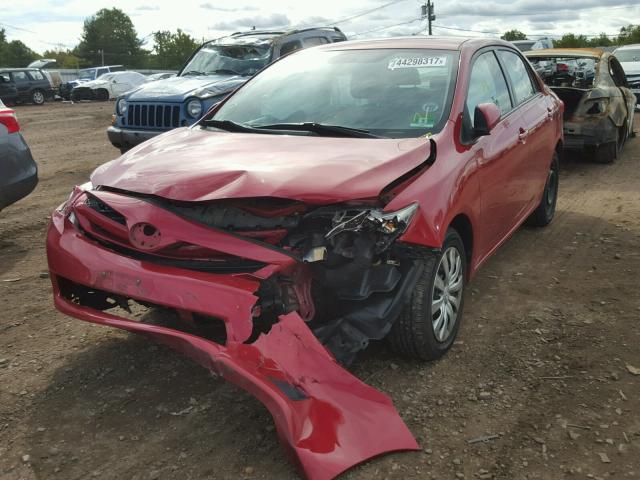 2T1BU4EEXCC783430 - 2012 TOYOTA COROLLA RED photo 2