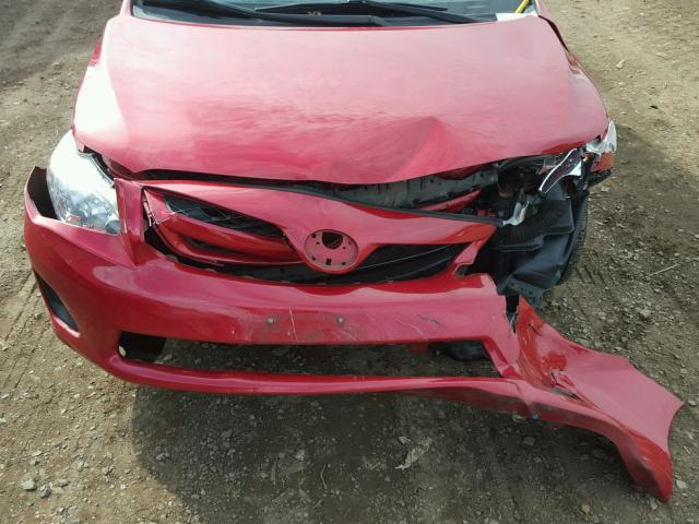 2T1BU4EEXCC783430 - 2012 TOYOTA COROLLA RED photo 7