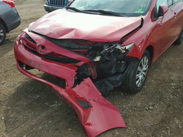 2T1BU4EEXCC783430 - 2012 TOYOTA COROLLA RED photo 9