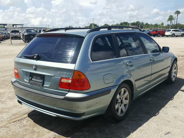 WBAEP33402PF01157 - 2002 BMW 325 XIT TEAL photo 4