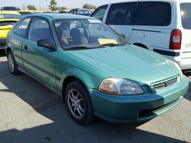 2HGEJ6321TH106932 - 1996 HONDA CIVIC CX GREEN photo 1