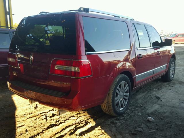 5LMFL275X8LJ02391 - 2008 LINCOLN NAVIGATOR RED photo 4