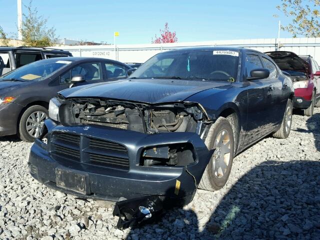 2B3KA43G47H748747 - 2007 DODGE CHARGER SE BLUE photo 2