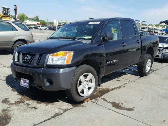 1N6AA07C98N324867 - 2008 NISSAN TITAN XE BLACK photo 2