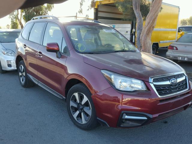 JF2SJAEC1HH587323 - 2017 SUBARU FORESTER 2 RED photo 1