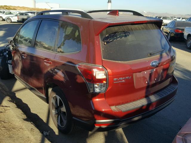 JF2SJAEC1HH587323 - 2017 SUBARU FORESTER 2 RED photo 3