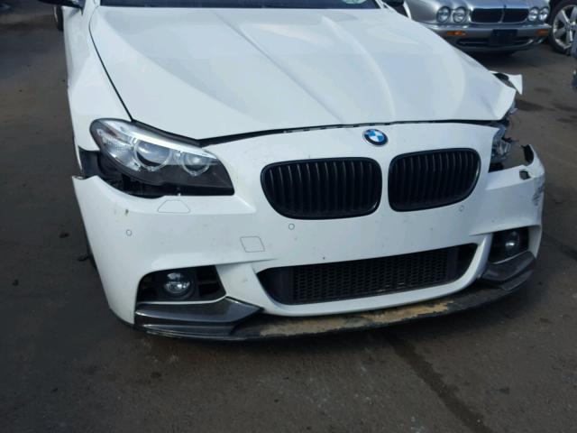 WBAKP9C57EDZ34959 - 2014 BMW 550 XI WHITE photo 9