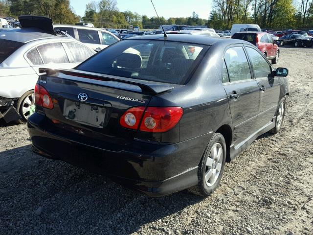 1NXBR32E58Z018468 - 2008 TOYOTA COROLLA BLACK photo 4