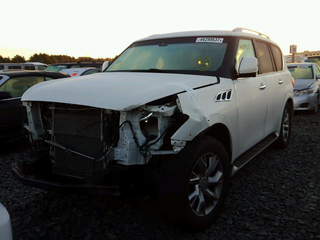 JN8AZ2NE0D9041180 - 2013 INFINITI QX56 WHITE photo 2