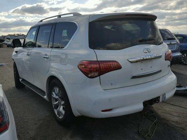 JN8AZ2NE0D9041180 - 2013 INFINITI QX56 WHITE photo 3