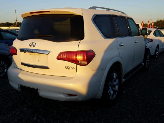 JN8AZ2NE0D9041180 - 2013 INFINITI QX56 WHITE photo 4