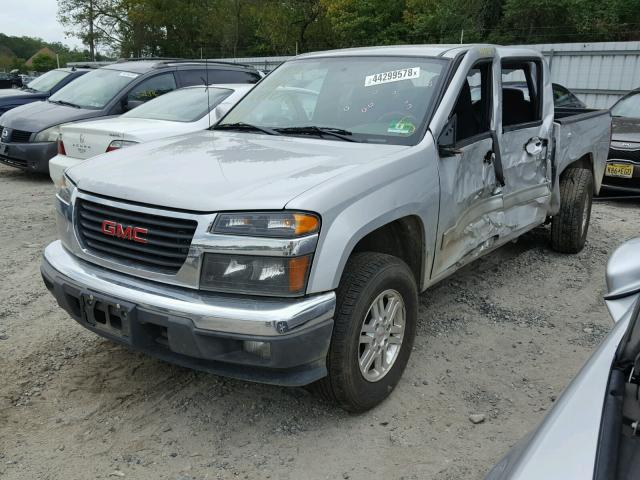 1GTH6MFE6C8106583 - 2012 GMC CANYON SLE SILVER photo 2