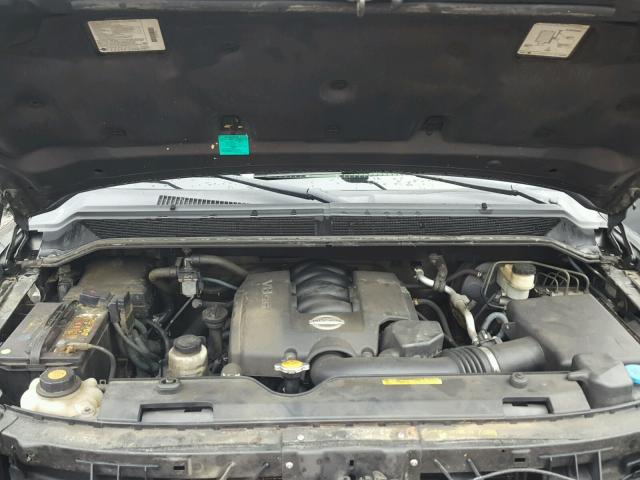 1N6AA07B35N539857 - 2005 NISSAN TITAN XE GRAY photo 7