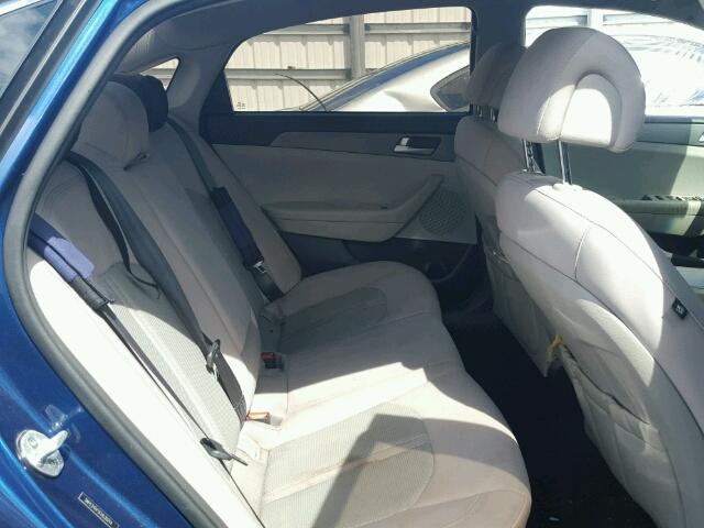 5NPE24AF5FH030214 - 2015 HYUNDAI SONATA BLUE photo 6