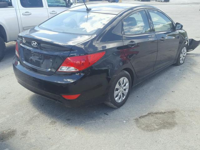 KMHCT4AE2GU943754 - 2016 HYUNDAI ACCENT SE BLACK photo 4