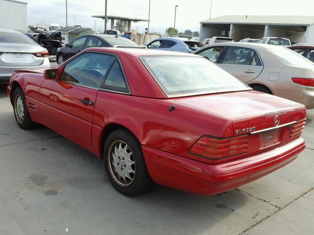 WDBFA63F6VF147775 - 1997 MERCEDES-BENZ SL 320 RED photo 3