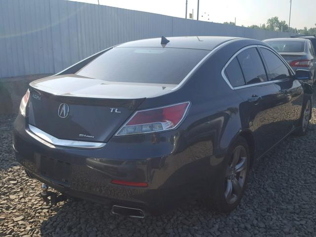 19UUA9F53CA000774 - 2012 ACURA TL SILVER photo 4