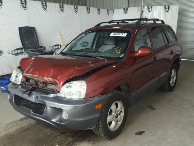 KM8SC73EX5U859463 - 2005 HYUNDAI SANTA FE G MAROON photo 2