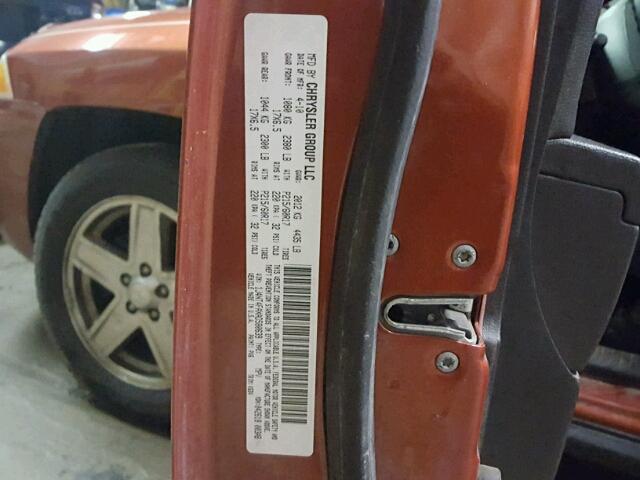 1J4NT4FAXAD580639 - 2010 JEEP COMPASS SP 橙色 照片 10