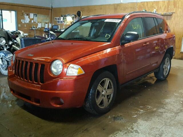 1J4NT4FAXAD580639 - 2010 JEEP COMPASS SP ORANGE photo 2