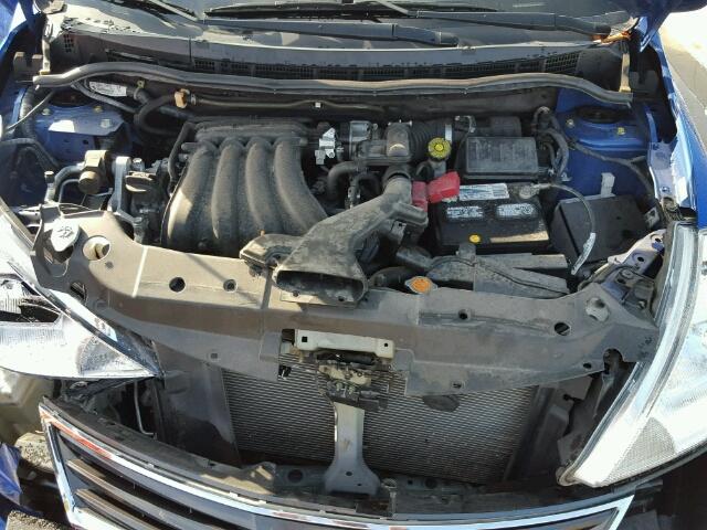 3N1BC1CP0CK231365 - 2012 NISSAN VERSA S BLUE photo 7