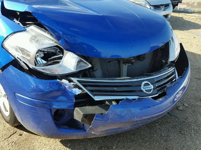 3N1BC1CP0CK231365 - 2012 NISSAN VERSA S BLUE photo 9