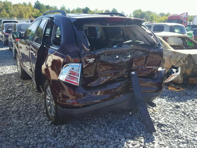 2FMDK4KC2ABB02003 - 2010 FORD EDGE BROWN photo 3